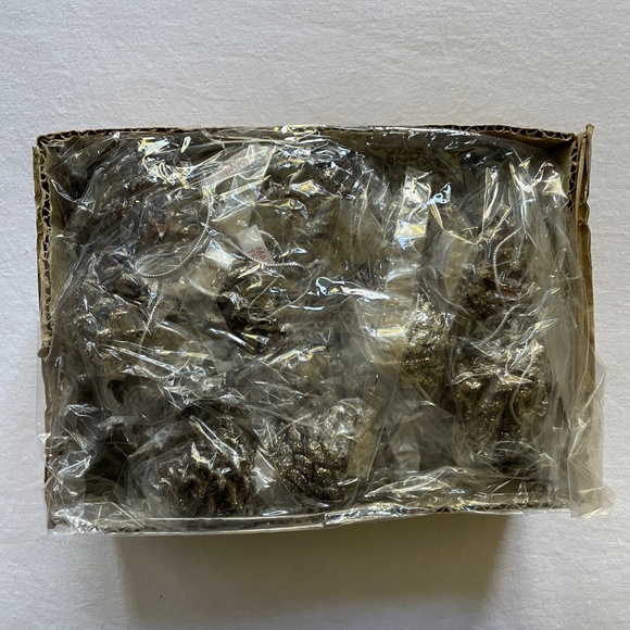 Pinecone Ornaments with Glitter & Beads, Set of 24, NWT - Picture 15 of 16